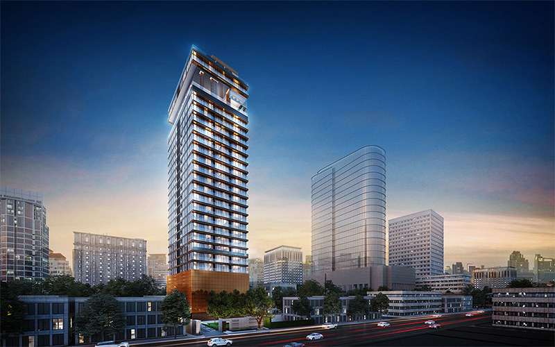 ภาพจำลองอาคารโครงการ Sansiri Khun by YOO