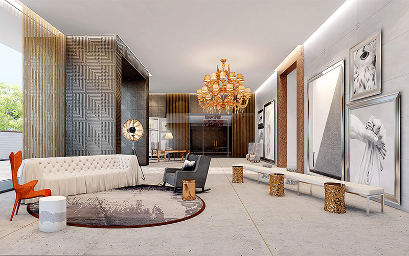 ภาพจำลอง Lobby โครงการ Sansiri Khun by YOO
