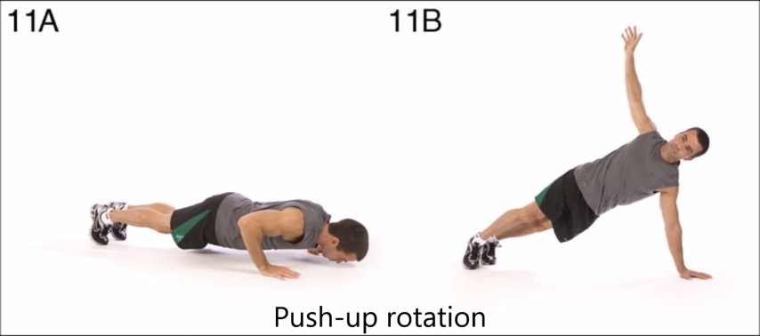 push ups rotation