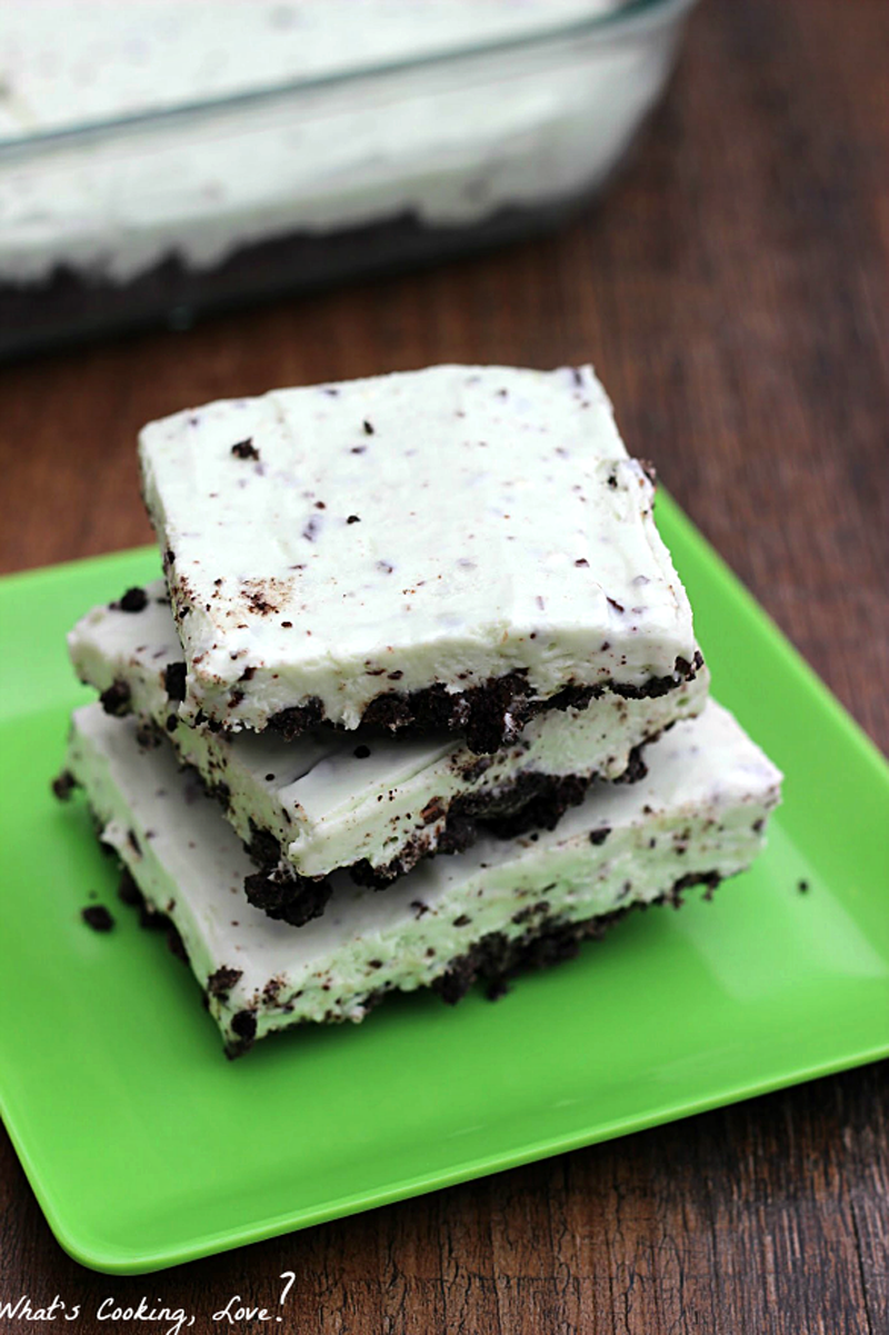 Mint Chocolate Frozen Pie Bars3