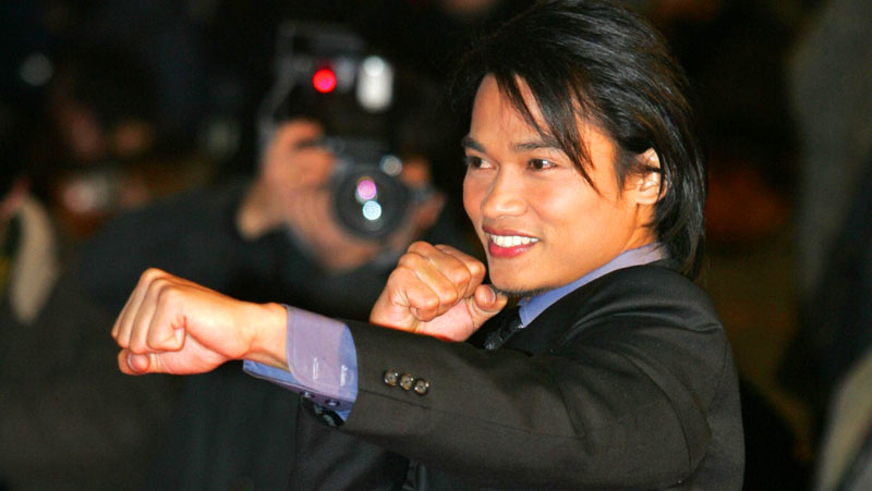 Thai actor Tony Jaa poses as he arrives