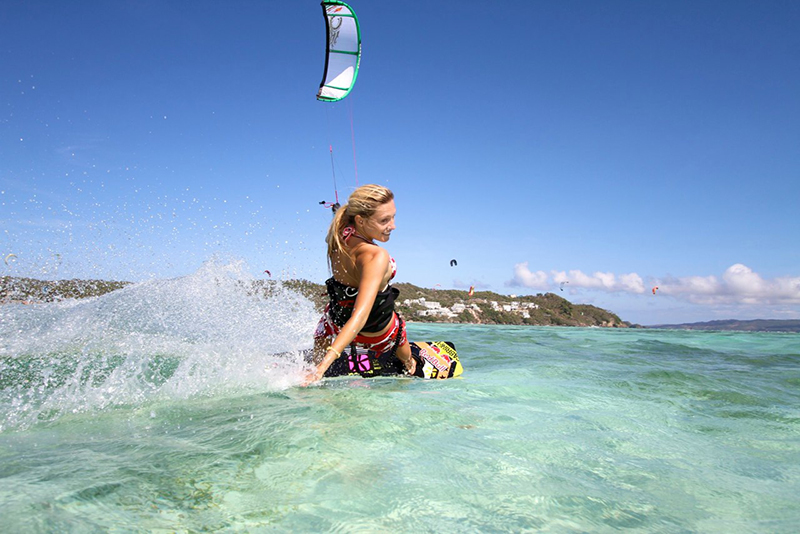 kitesurfing