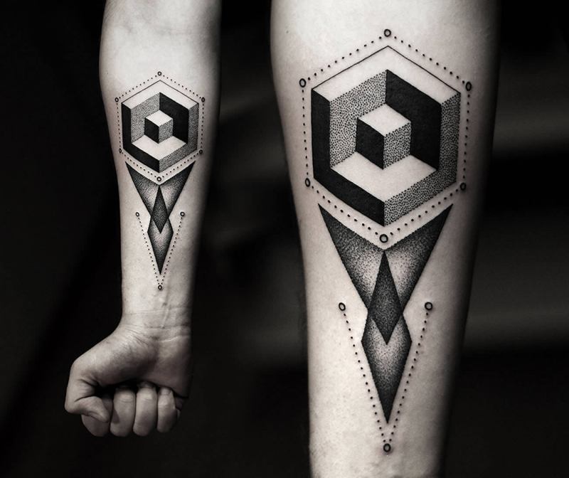 3d-geometric-shapes-tattoo-kamil-czapiga