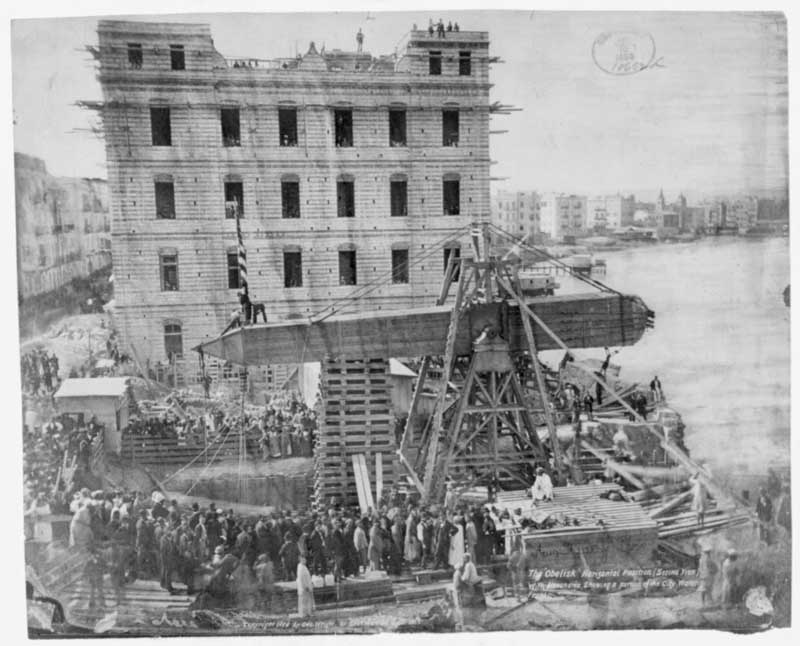 Packing up the Obelisk in Alexandria, Egypt to send to New York, 1880 (4)