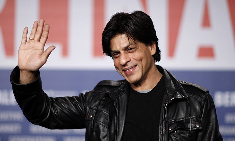 Indian actor Shah Rukh Khan attends a press conference to present his film 'Om Shanti Om' running at the 58th Berlinale International Film Festival in Berlin February 8, 2008. The 58th Berlinale, one of the world's most prestigious film festivals, will run from February 7 to 17 in the German capital. REUTERS/Johannes Eisele (GERMANY) - RTR1WU4U