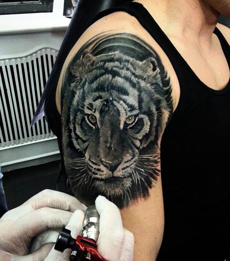 Тигр на плечо мужские. Тату тигр. Тигр на плече. Татуировки на плече. Наколка тигр на плече.