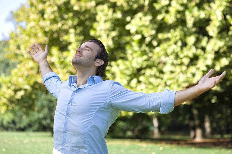 Young man in the park