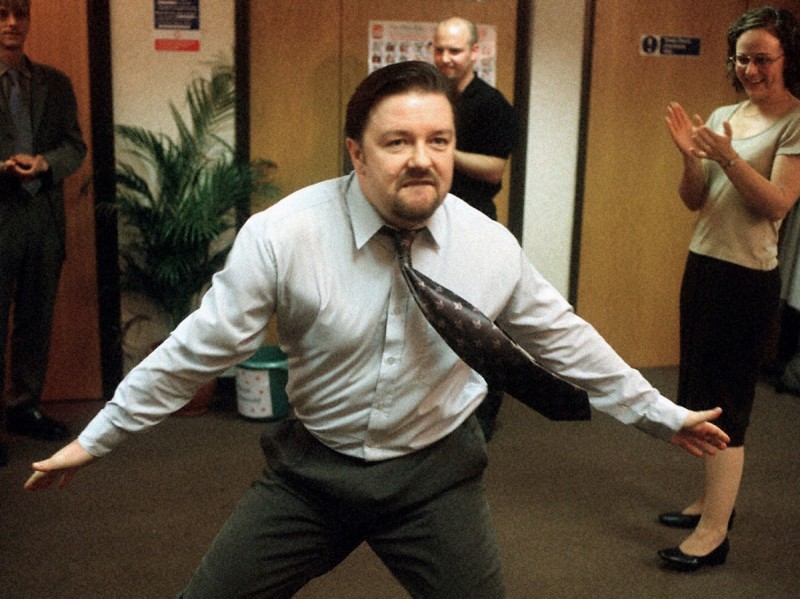 Ricky Gervais, who played the role of boss David Brent in the original British version of The Office.