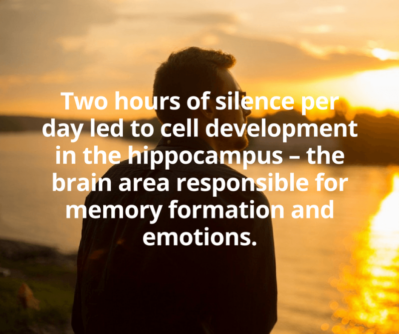 Two-hours-of-silence-per-day-led-to-cell-development-in-the-hippocampus-–-the-brain-area-responsible-for-memory-formation-and-emotions.