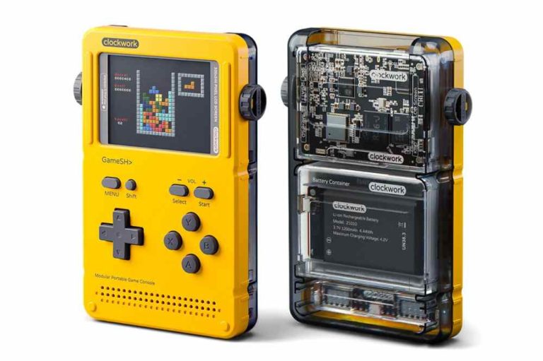 ‘CLOCKWORK GAMESHELL’เกมคอนโซลพกพาสไตล์เรโทร พร้อมชุด DIY แยกส่วนสุดเท่