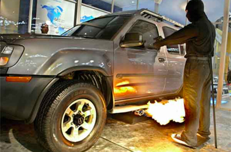 ‘THE BLASTER’ FLAMETHROWER ออพชั่นยิงไฟกันขโมยที่มีจริงใน SOUTH AFRICA