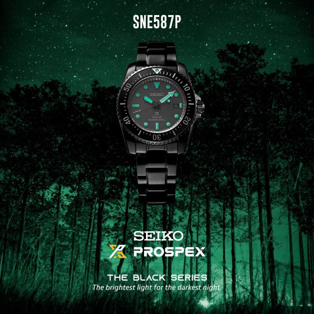 Seiko Prospex The Black Series “Night Vision” Limited Edition opens up a  new challenge from underwater. to the beauty of the forest at night -   - Time News